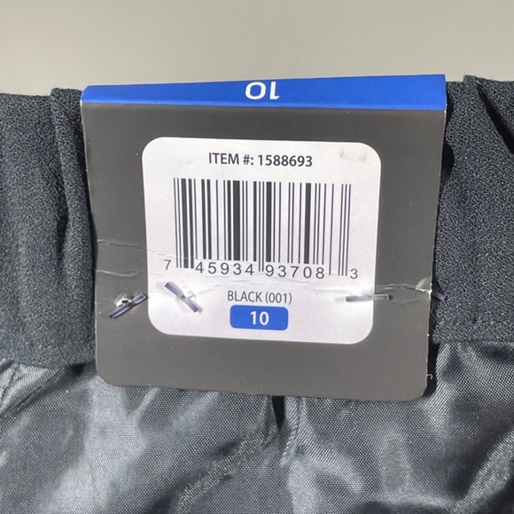 NEW Banana Republic Pants Womens 10 black pull on straight leg preppy casual - Picture 8 of 13